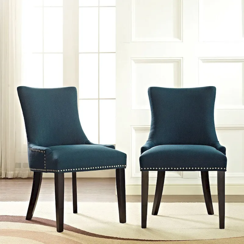 Porch & Den Helen Fabric Upholstered Dining Chair (Single Chair)