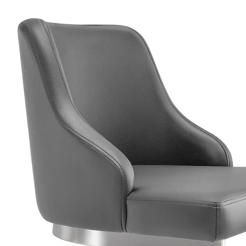 Velvet/Faux Leather Barstool, Counter Height Stools Set of 3 - 18.9W x 20.5D x 36.6H