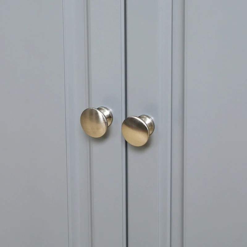 Rolling Kitchen Island, Drop-Leaf, Rubberwood Top, 2 Drawers & 2 Cabinets, 4 Wheels, 57.5