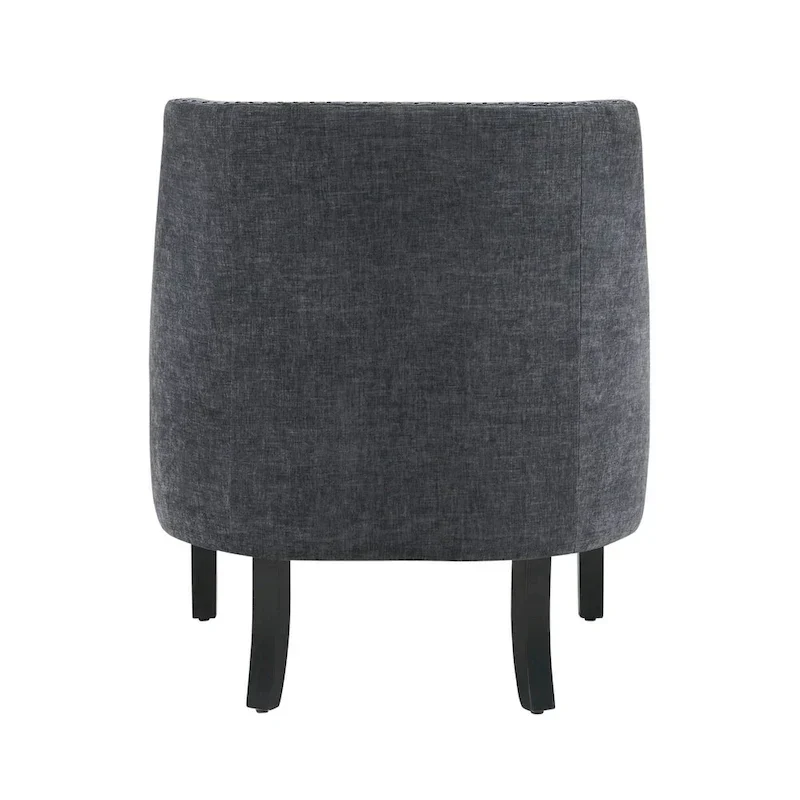 Modern Traditional Accent Chair Chenille Upholstery Button-Tufted Solid Wood 1pc Living Room Furniture