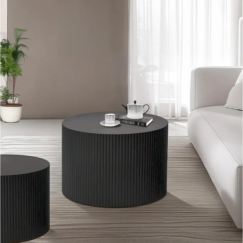 Wave Stripe Nesting Coffee Table Set