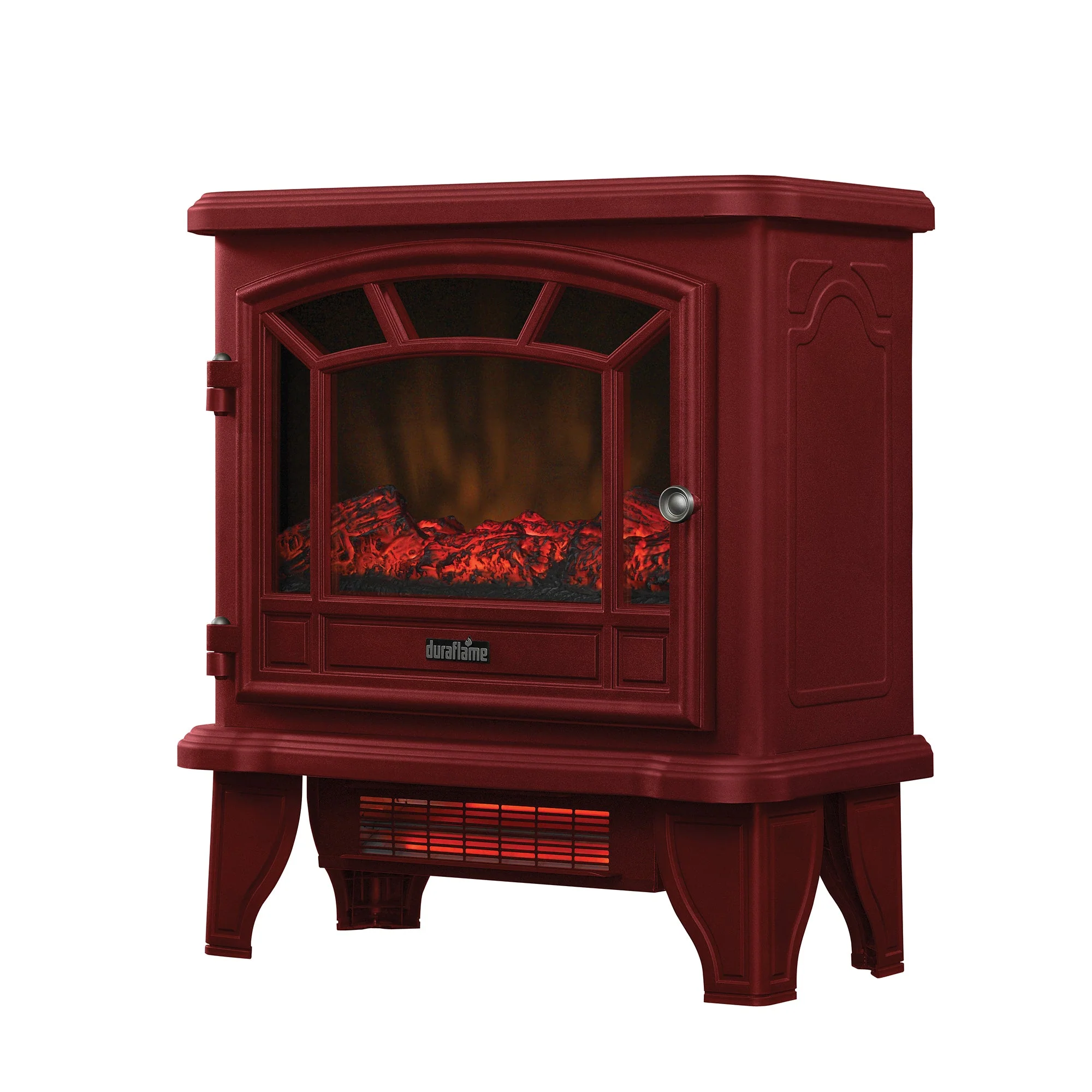 duraflame? Electric Fireplace Stove Heater with Temperature Dial
