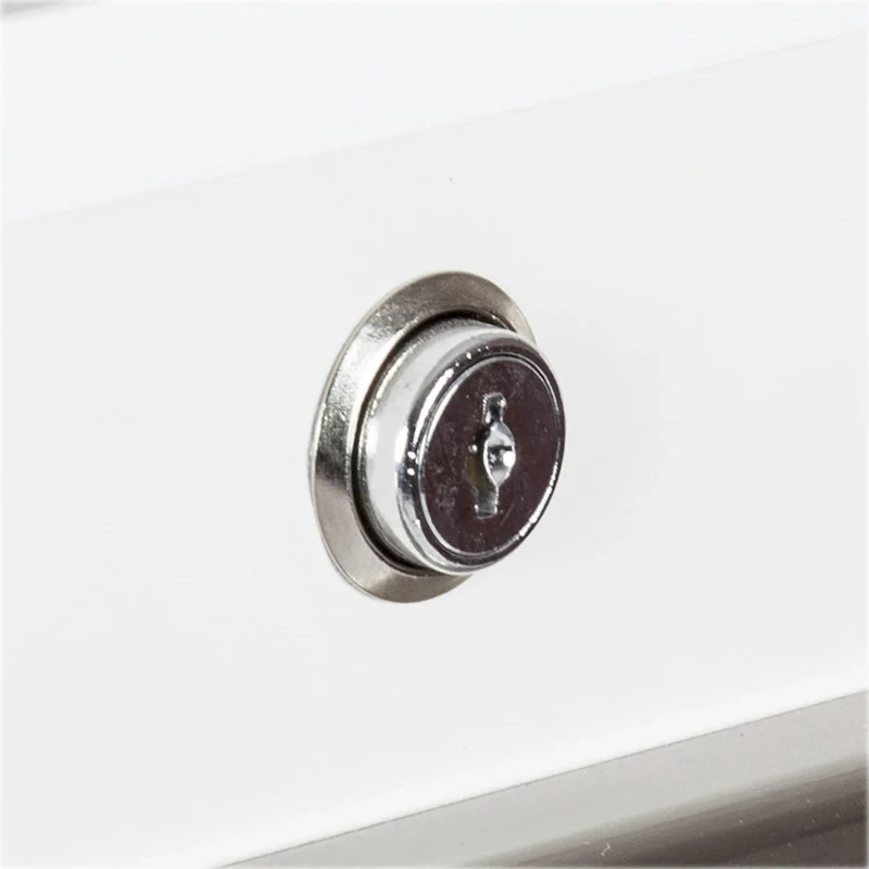 Saint Birch Miami Contemporary White Wood Grain 4-Drawer Vertical Lateral File