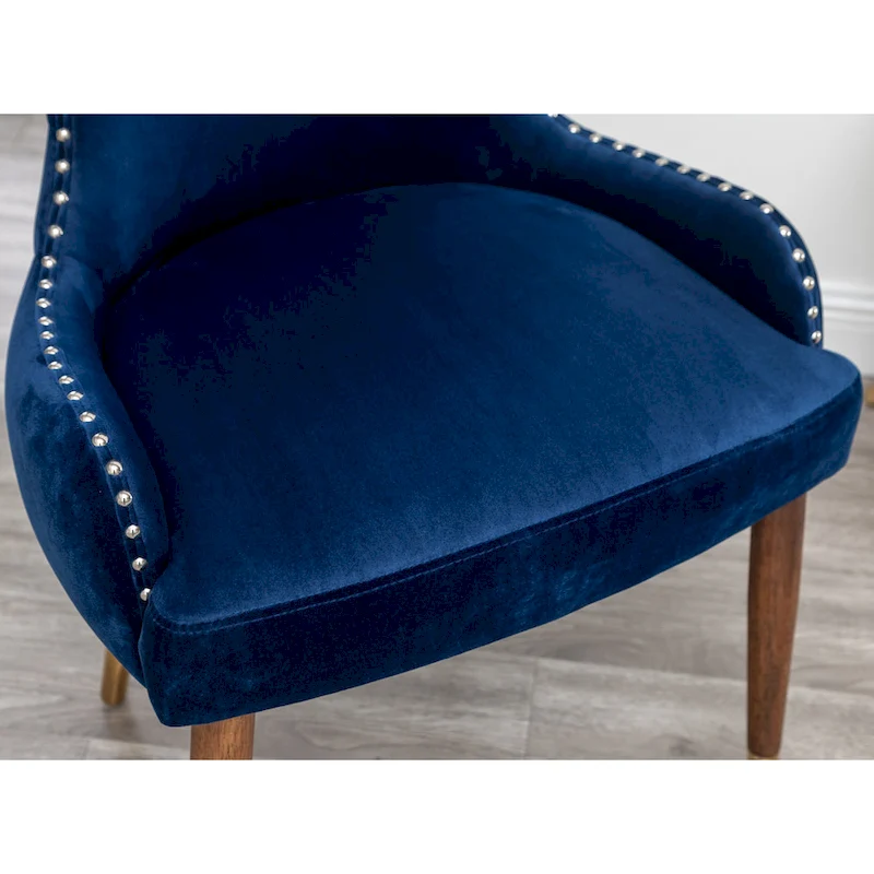 Roundhill Furniture Lindale Mid-century Modern Velvet Accent Chair