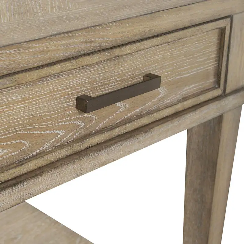 Devonshire Weathered Sandstone Drawer End Table