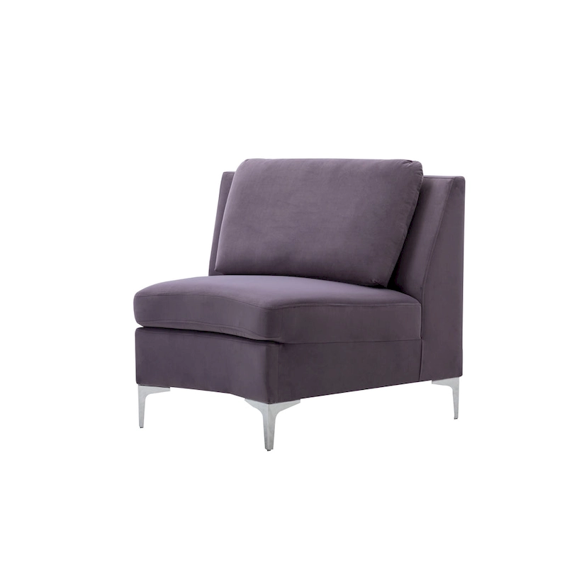 136  Velvet Semicircle couch Modular Curve Sectional Sofa