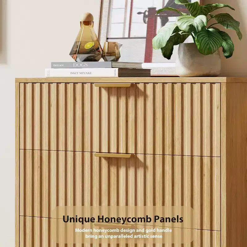 White 3-Drawer Dresser, Single