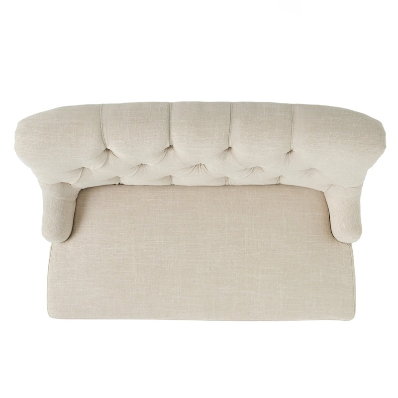 Nicole Polyester Blend Fabric Settee by Christopher Knight Home - 29.25L x 43.75W x 30.50H