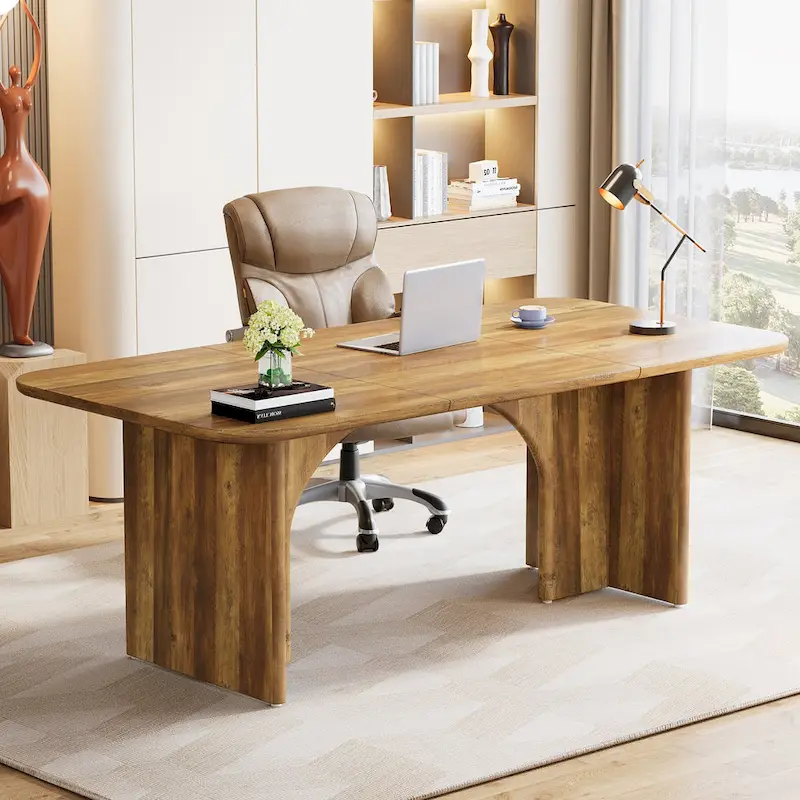 63 Executive Desk, Large Computer Desk Modern Home Office Desk