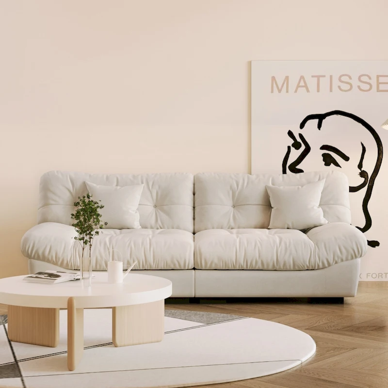 89 Tufted Sofa Cloud Shaped Couch