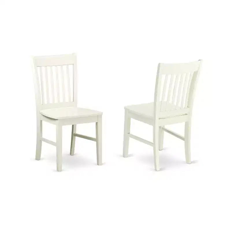 HomeStock 5-Piece Linen White Finish Solid Wood Top Dining table with 4 Chairs