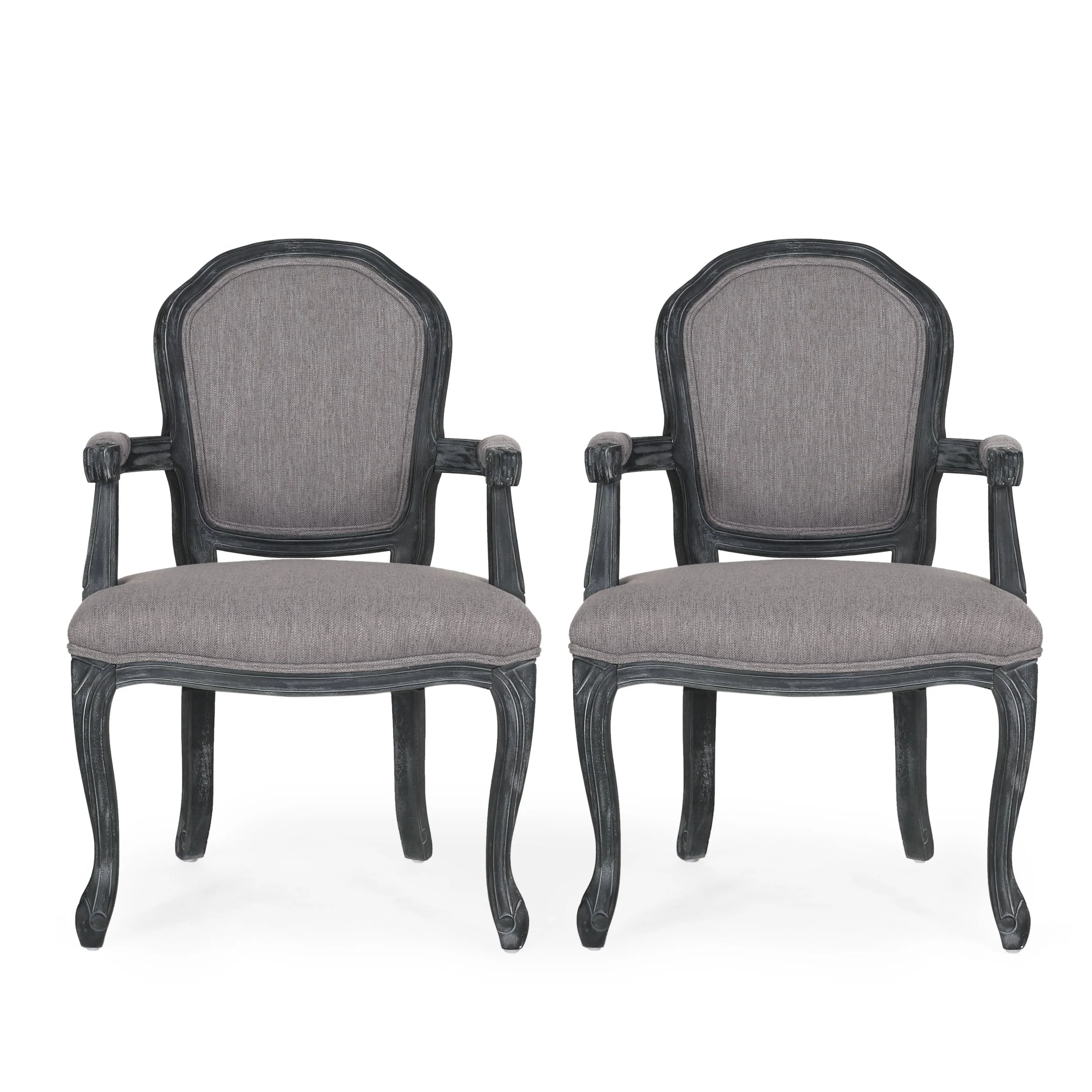 Traditional Upholstered Dining Chairs, Set of 2 - NH985413