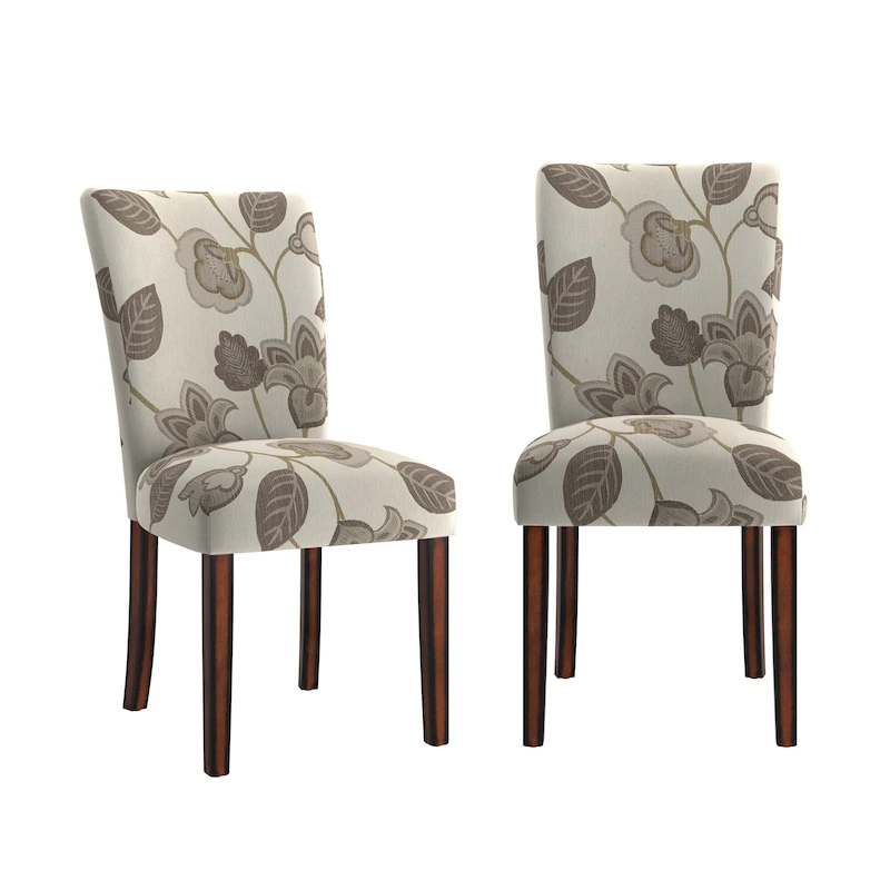 Dinant Print Parsons Dining Side Chairs (Set of 2)