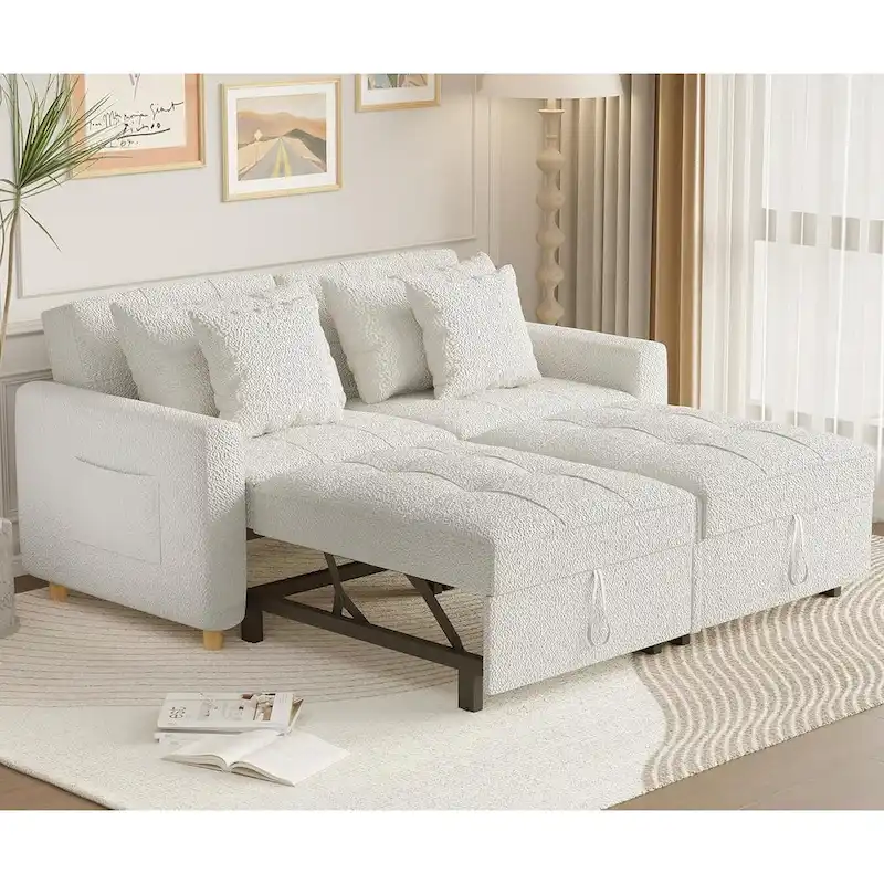 AECOJOY 3-in-1 Sofa Bed Double Sleeper Chair Bed