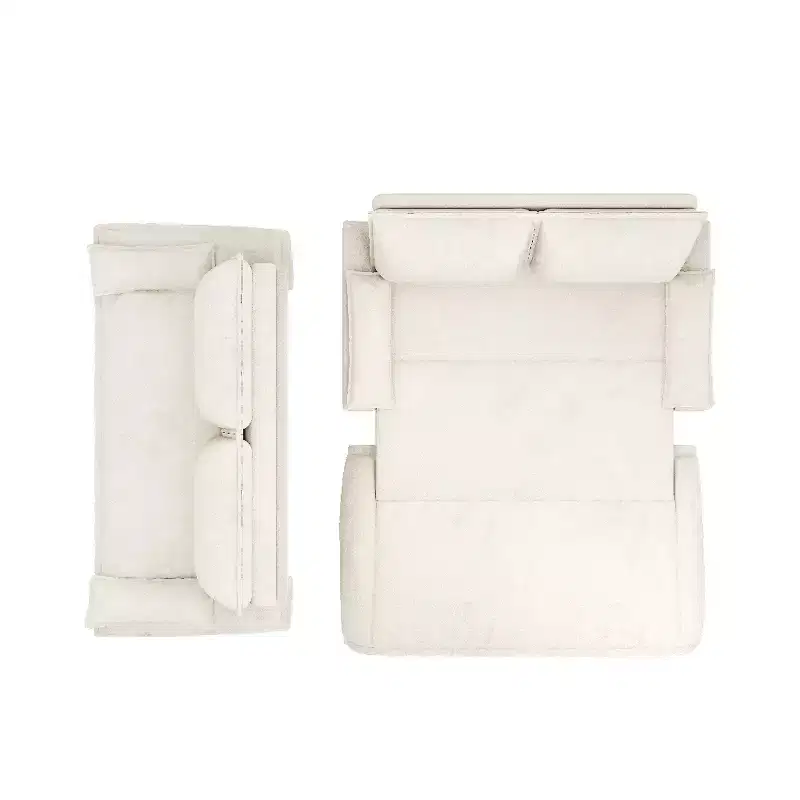 Whisen 3-in-1 Queen Velvet Sleeper Pull Out Sofa Bed, Convertible Loveseat Sofa Couch