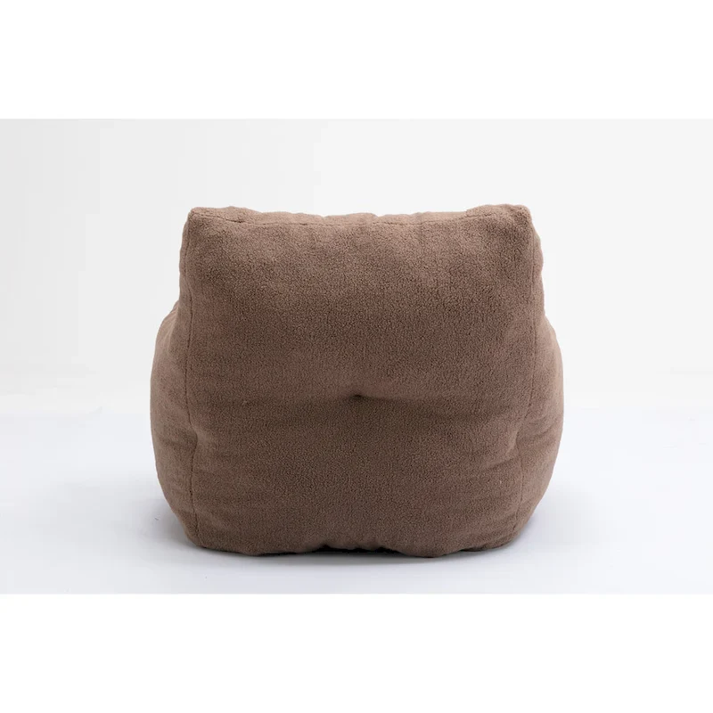 Soft Tufted foam bean bag chair with Teddy fabric