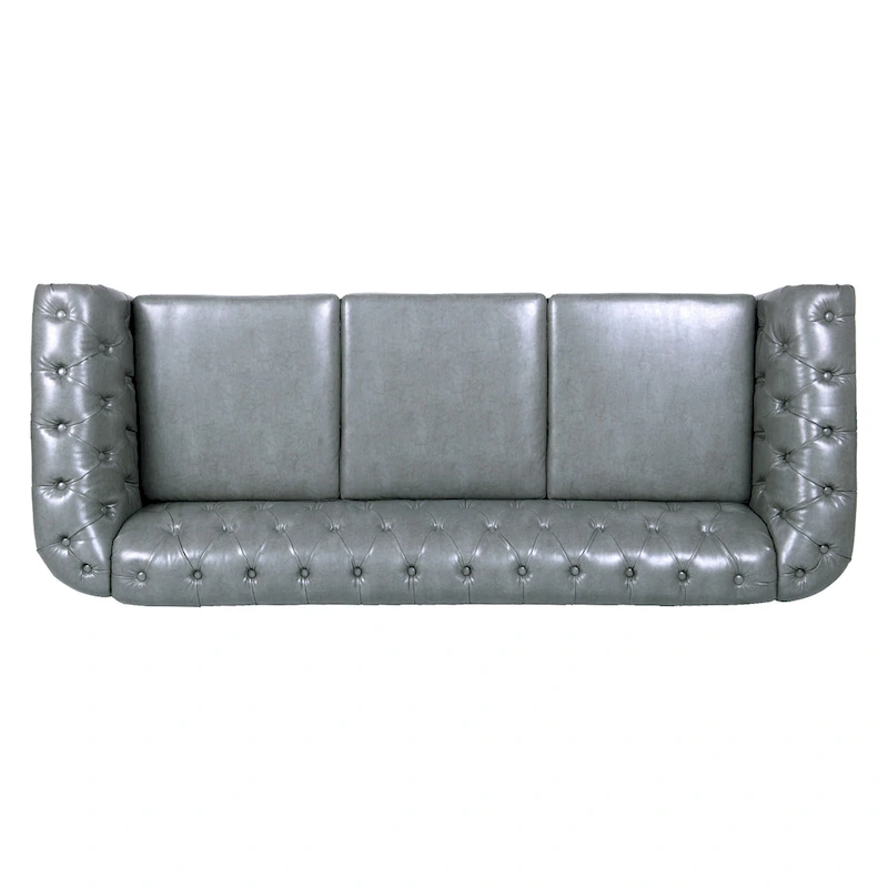 84.65 Rolled Arm Chesterfield 3 Seater Sofa