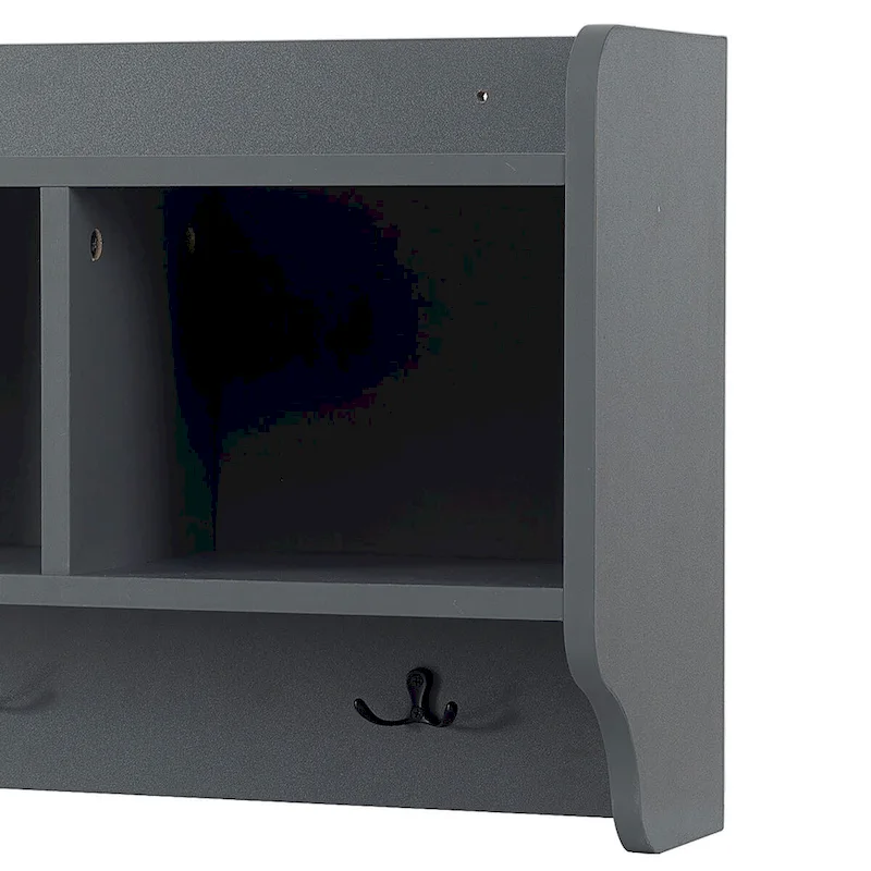 Multi-Functional Freestanding Wooden 4-in-1 Modular Hall Tree