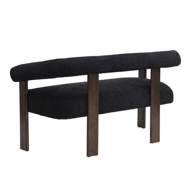 Loft Round armrest loveseat Rubber Wood
