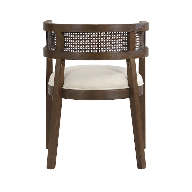 Halea Farmhouse Rubberwood Dining Chairs with Cane Back (Set of 2) by Christopher Knight Home