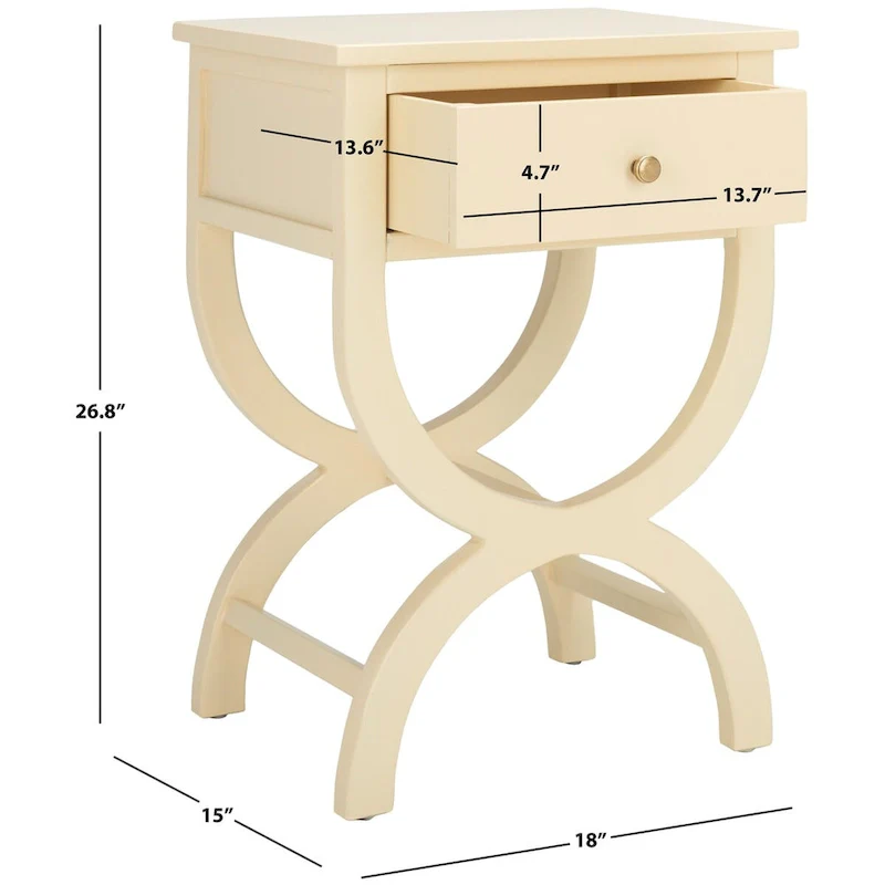 Liller 1-Drawer Accent Table Nightstand (Fully Assembled) - 18 W x 15 D x 27 H - 18Wx15Dx27H