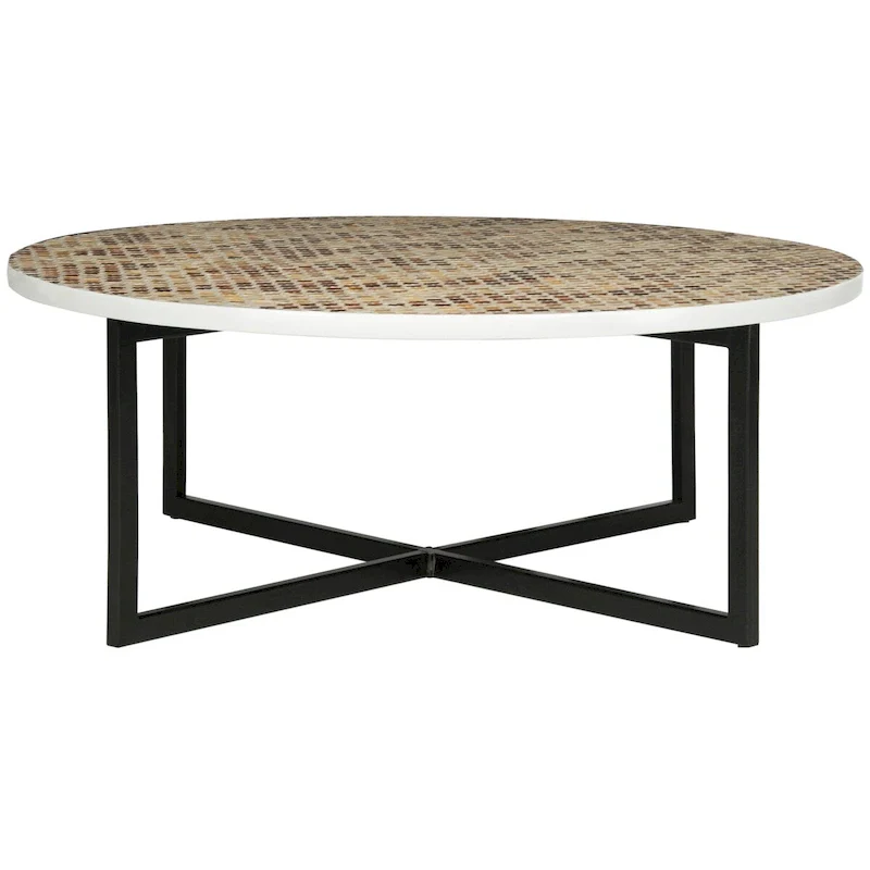 Marharita Cream Coffee Table - 39.8 x 39.8 x 15.4 - 40Wx40Dx15H