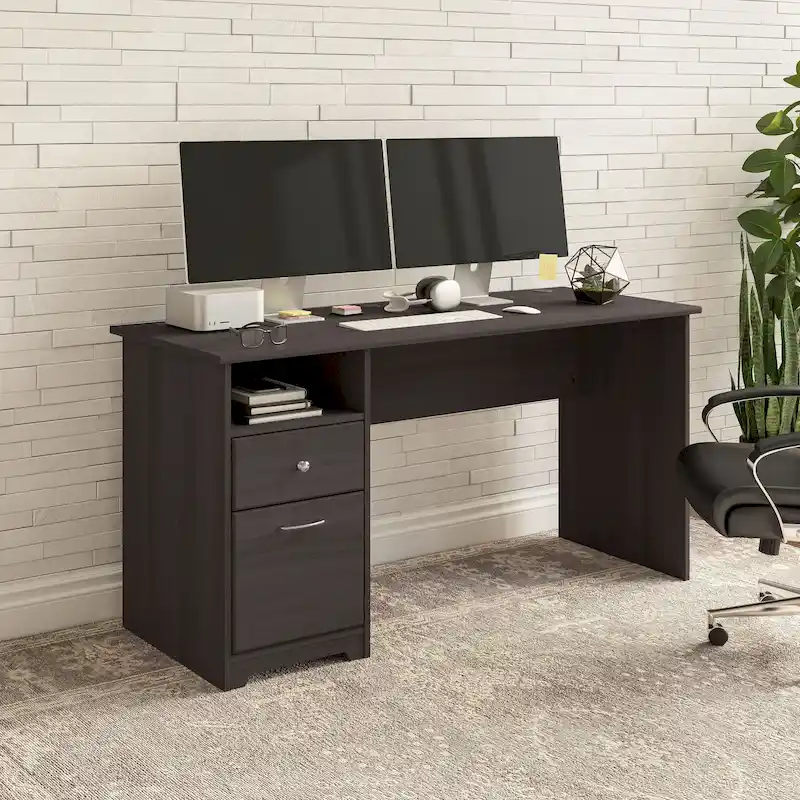 Bush Furniture Cabot 60W Computer Desk with Drawers and Storage