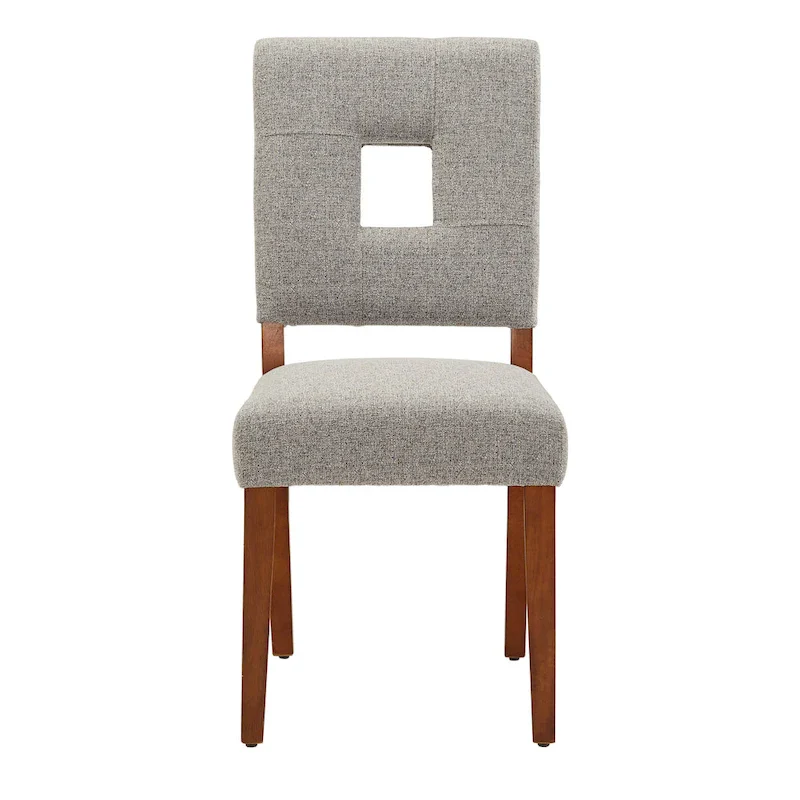 Calvados Upholstered Fabric Keyhole Dining Chairs (Set of 2) by