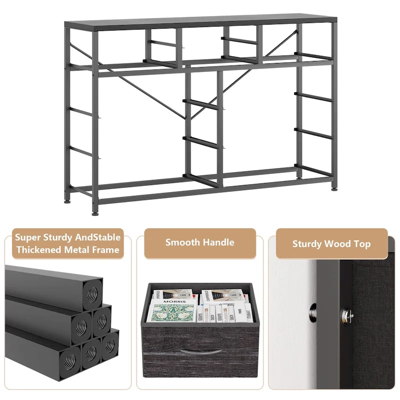 10-Drawer Dresser with TV Stand Top