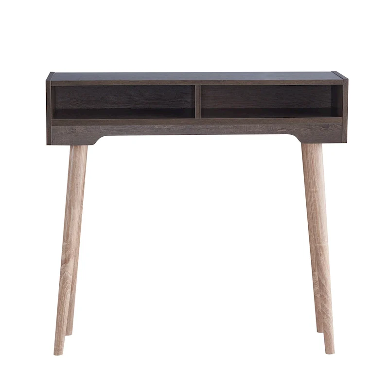 Sury Mid-Century Modern 36-inch 2-Shelf Console Table