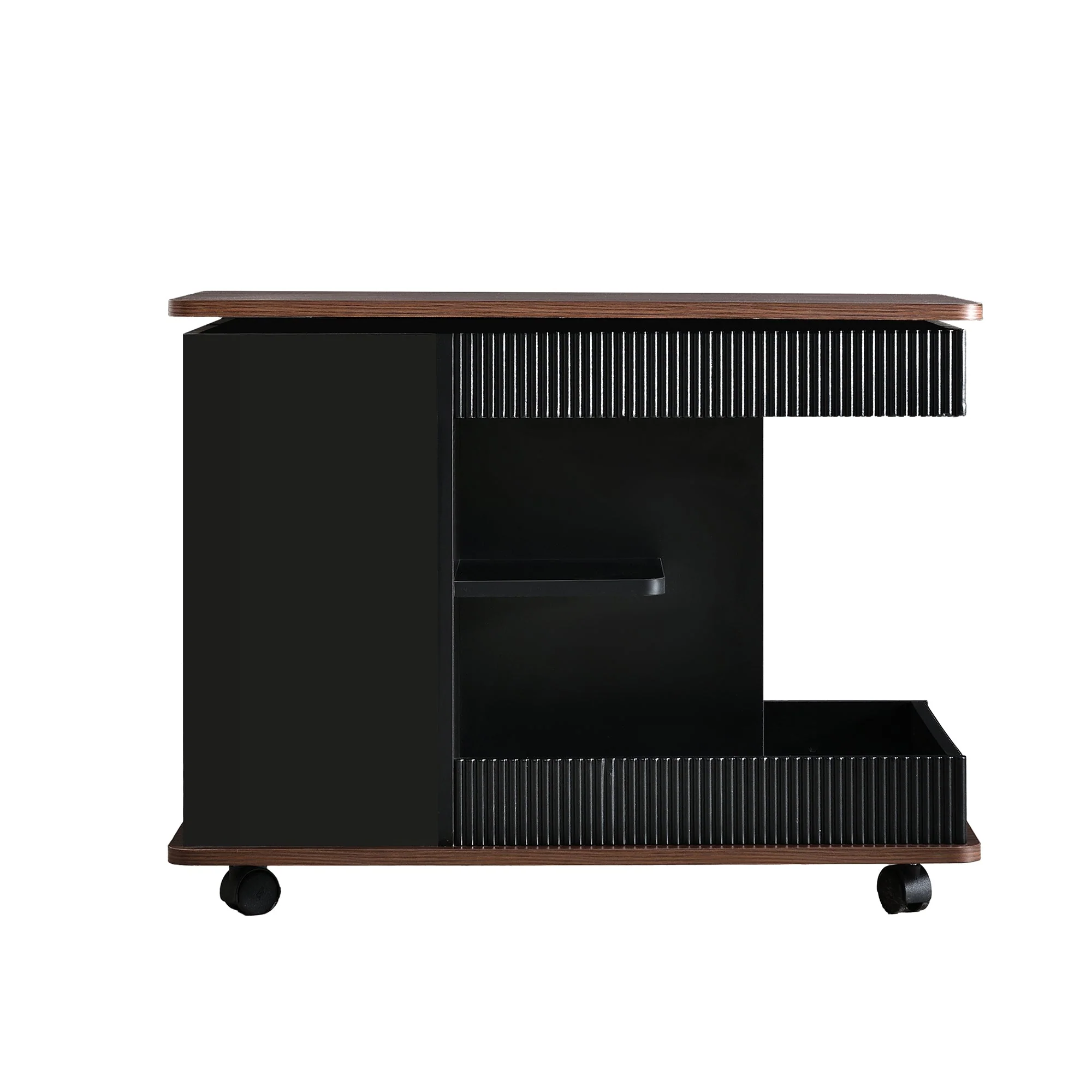 Walker Edison | Modern Multifunctional Adjustable Side Table with Lift-Top