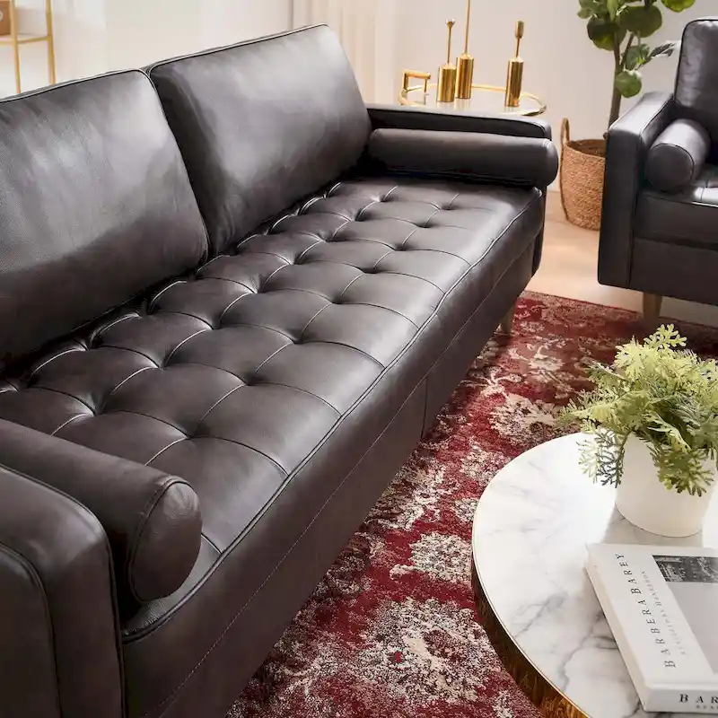 Valour 81  Leather Sofa