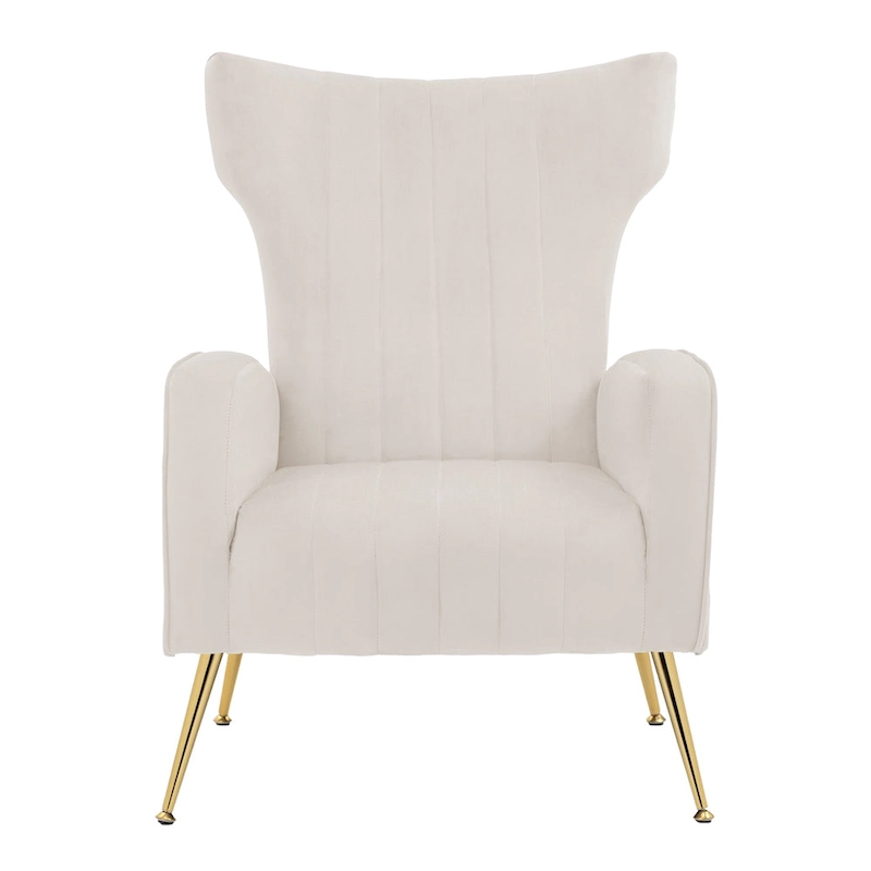 Upholstered Wingback Accent Chair - 26.4 W x 37.8 H x 32.6 D