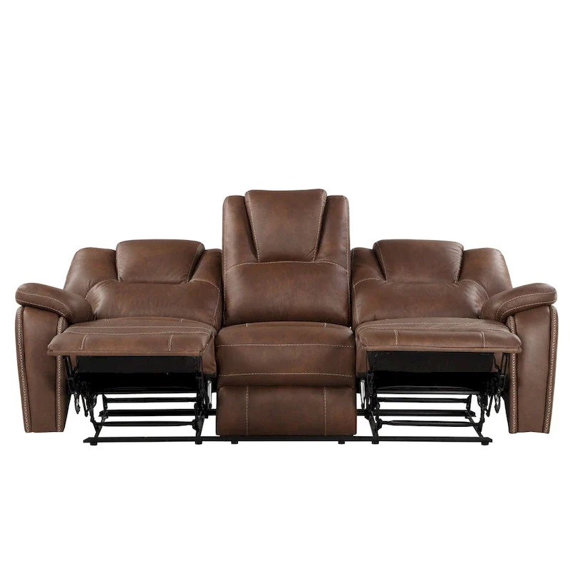 Steve Silver Kameryn Faux Leather Manual Reclining Sofa