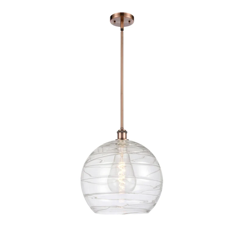 Innovations Lighting Athens Deco Swirl 1 Light 14  Pendant