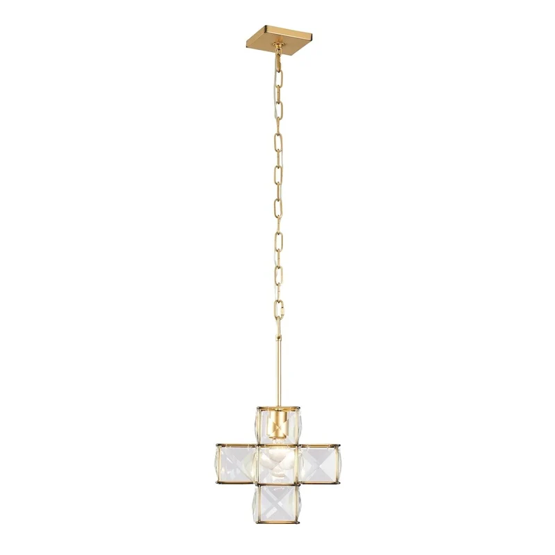 Cubic 1-light Calypso Gold Pendant