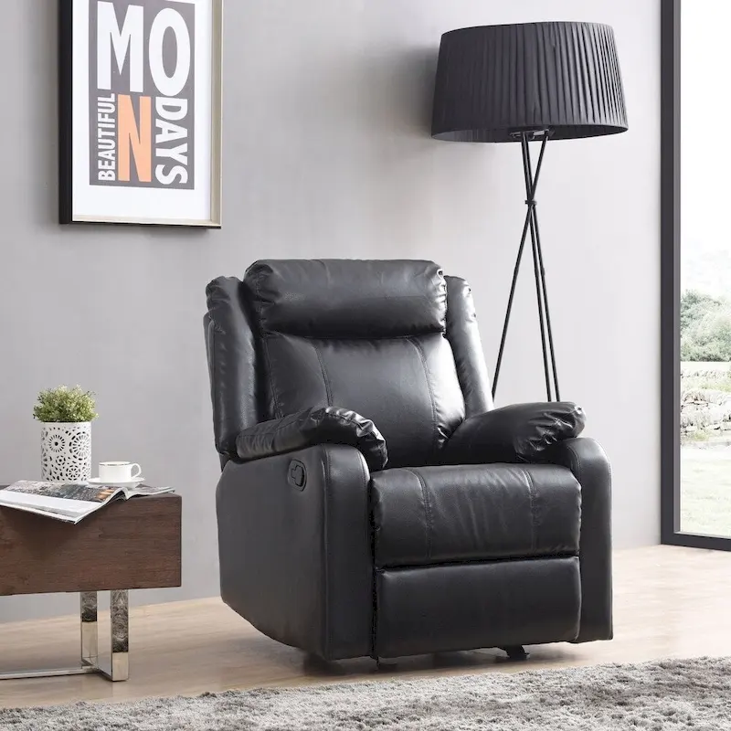 Copper Grove Zug Faux Leather Rocking Recliner