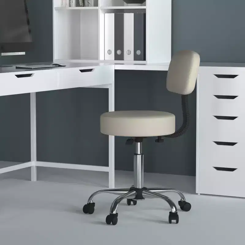 Medical Stool with Back Cushion - Boss Office Products