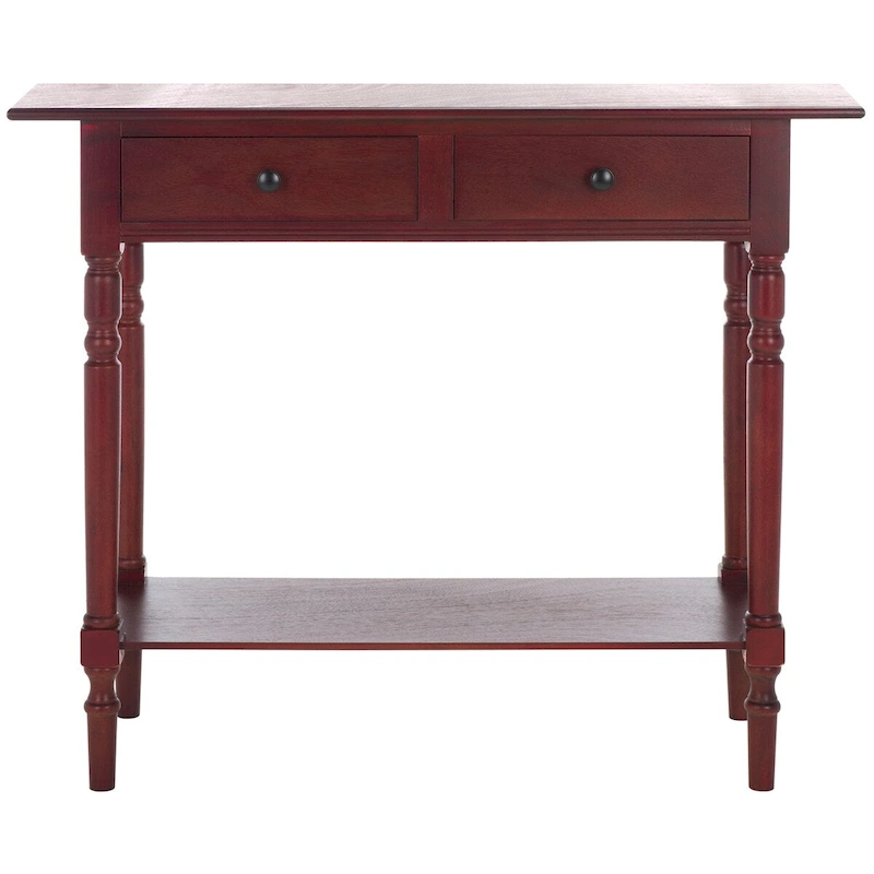 SAFAVIEH Arvilla Grey 2-Drawer Console Table - 37.8 x 13 x 31.9 - 38Wx13Dx32H