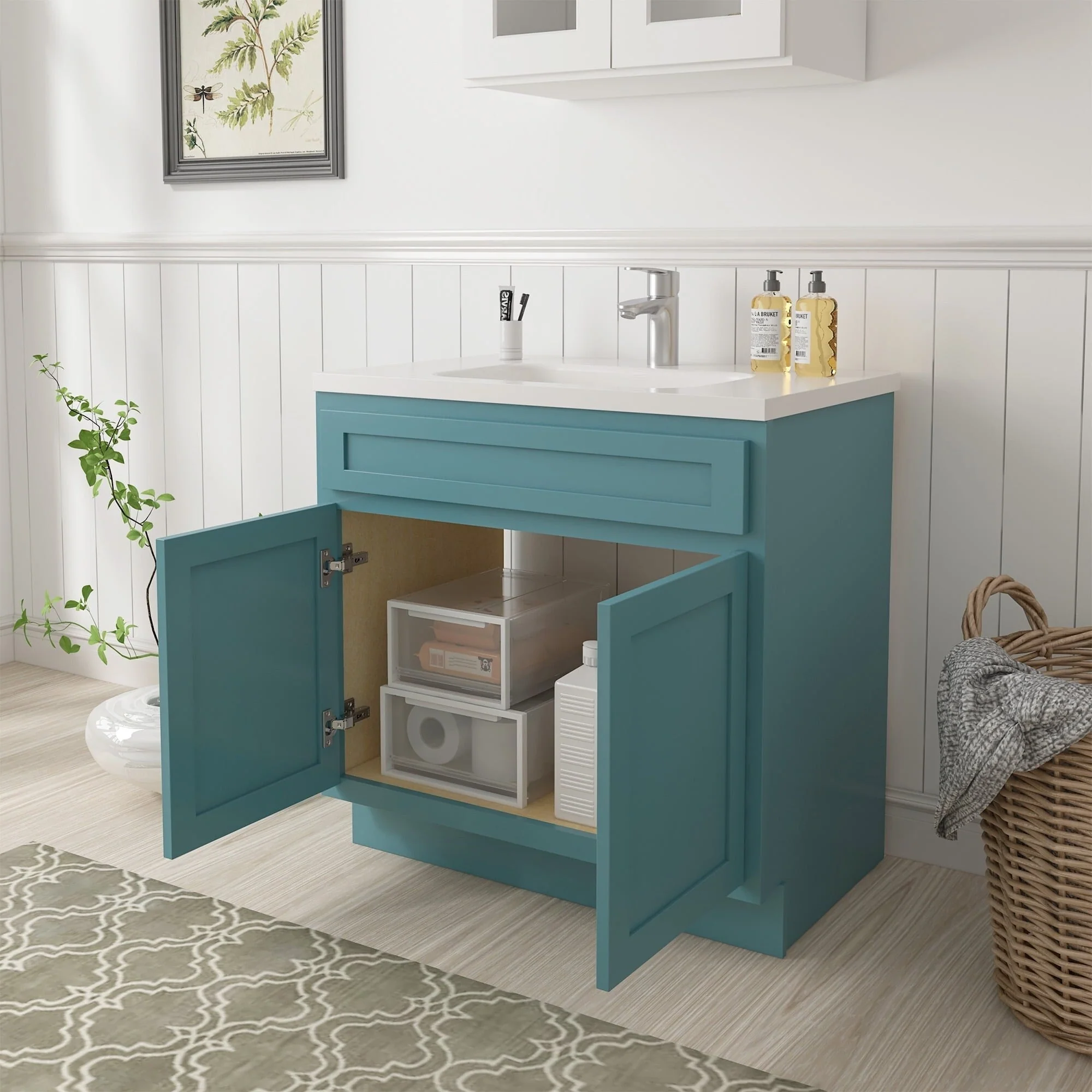 Vanity Art 36 Inch Single Sink Bathroom Vanity Cabinet