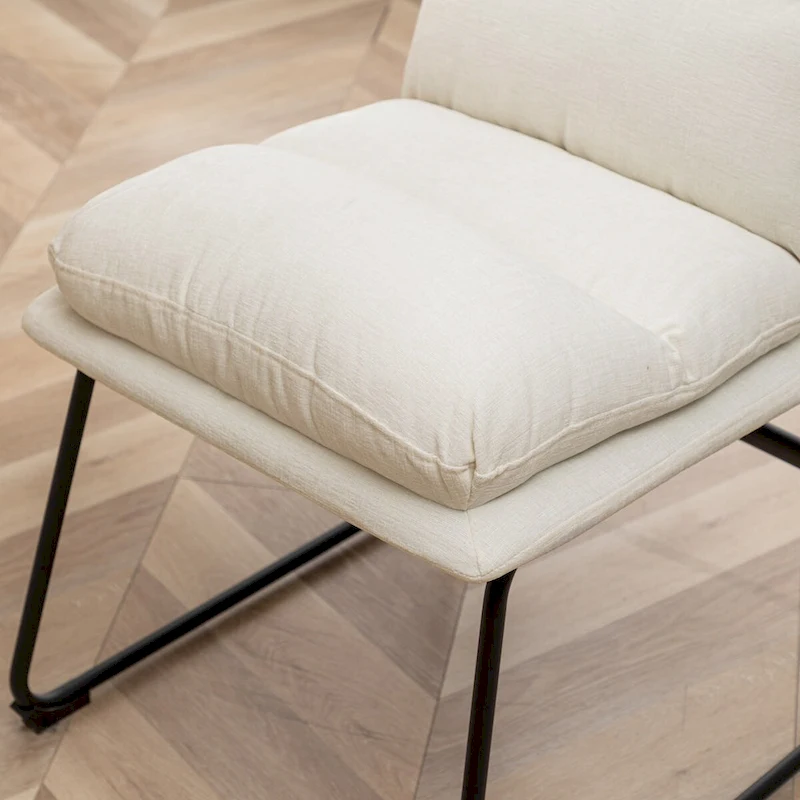 Roundhill Furniture Milos Upholstered Dining Chairs, Set of 2 - N/A