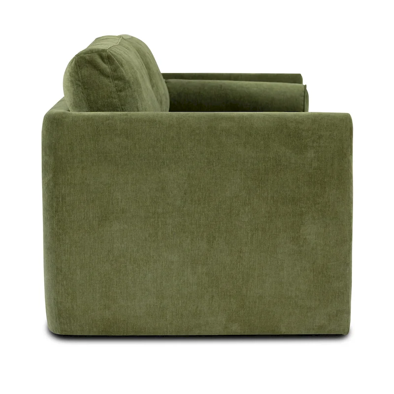 Poly & Bark Lea 90 Sofa - Includes 2 Bloster Pillows and Removable Cushion Covers