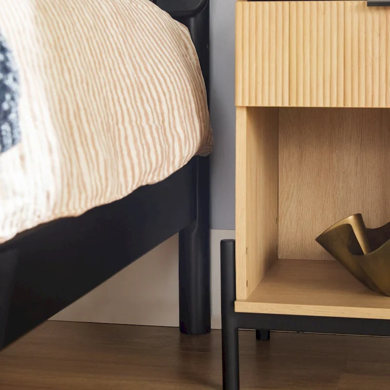 Middlebrook Designs Slatted Headboard Modern King Bed