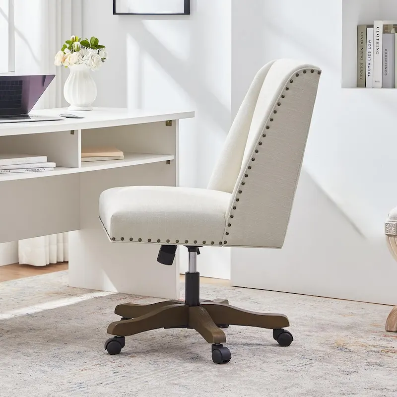 Huimo Home Office Desk Chair with Wheels, 360 Swivel