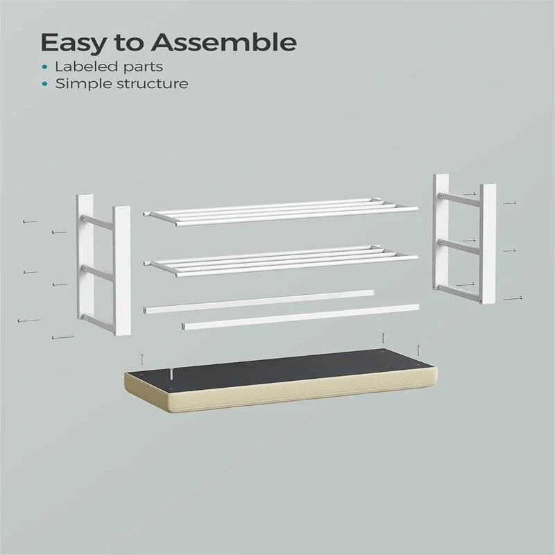 Entryway Bench with Cushion - 12.2D x 31.9W x 19.3H