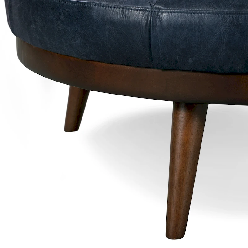 Poly & Bark Gio Ottoman - Full Grain Genuine Italian Leather