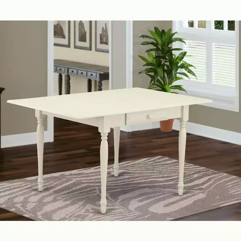 HomeStock Rectangular Table 36X54 With 2 Drop Leaves Leaf