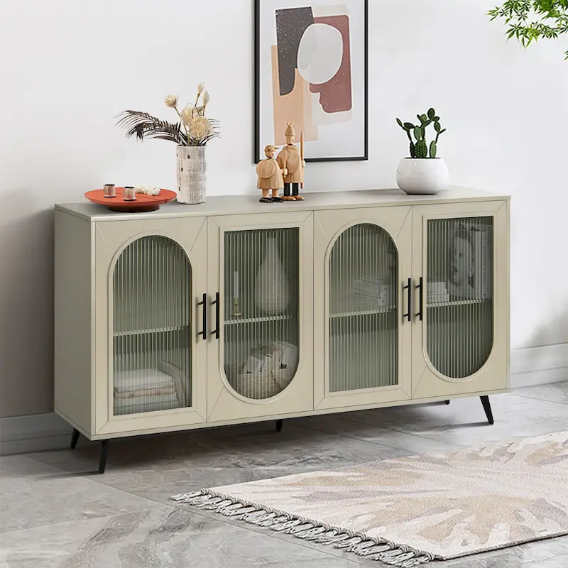 Stroage Sideboard With Glass Door
