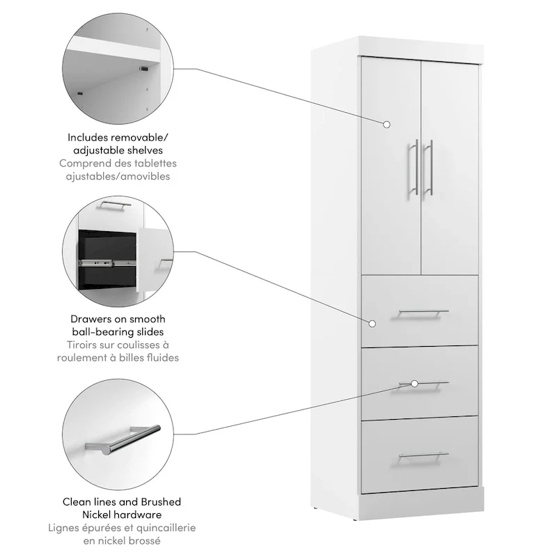 Nebula 25W Wardrobe by Bestar