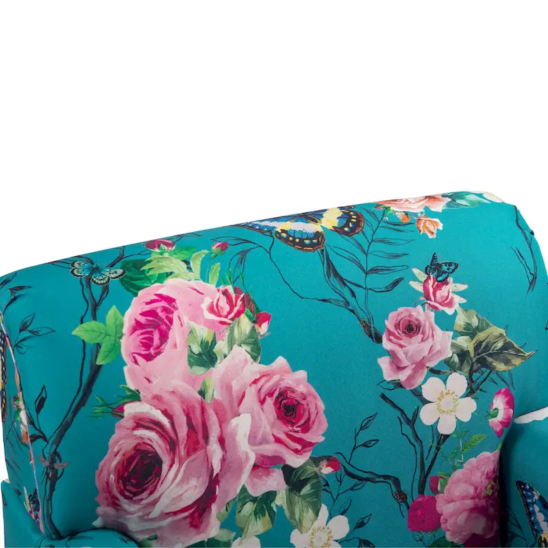 Traditional Upholstered Stripe Accent Chair Modern Armchair